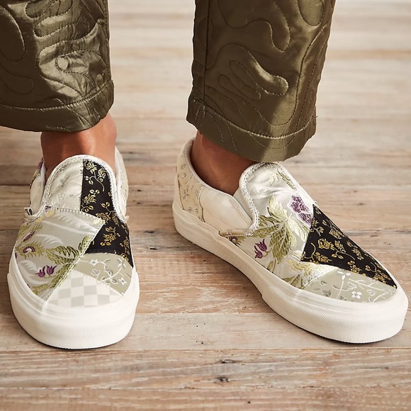 Vans | Shoes | Vans Floral Brocade Patchwork Slip On